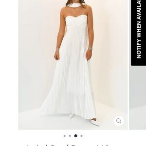 Isabel Scarf Dress- White (Medium)